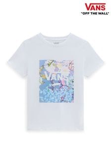 Vans Damen Kurzärmeliges T-Shirt mit Rundhalsausschnitt und kastiger Grafik mit Wildblumendesign (D92553) | 47 €