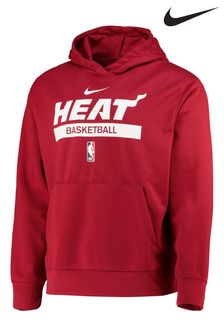 Hanorac închis din fleece Nike Fanatics Miami Heat Nike Spotlight (D92607) | 388 LEI