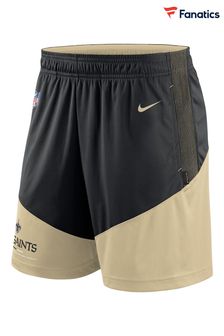 Nike Black NFL Fanatics New Orleans Saints On-Field Sideline Dri-Fit Knit Shorts (D92640) | €62
