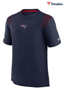 Nike Blue NFL Fanatics New England Patriots Sideline Coaches T-Shirt (D93041) | €58