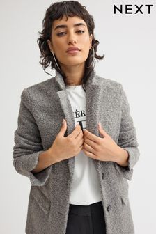 Серый угольный - Элегантный пальто-блейзер (D93158) | €27