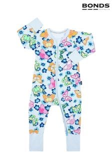 Pijama întreagă cu fermoar și Imprimeuri fluturi Bonds Albastru (D93273) | 147 LEI