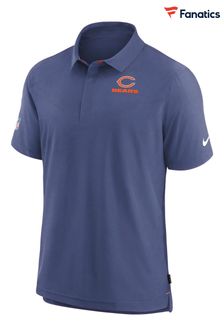 Nike Blue NFL Fanatics Chicago Bears Sideline Dri-FIT Coach Short Sleeve Polo Shirt (D93401) | €89