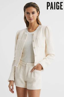 Paige Frayed Textured Jacket (D93467) | €423