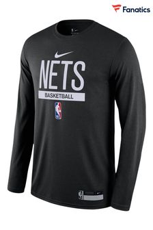 Nike Black Fanatics Brooklyn Nets Nike Long Sleeve Practice T-Shirt (D93493) | €47