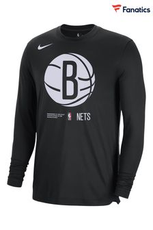 Nike Black Fanatics Brooklyn Nets Nike Long Sleeve Pregame Shooter T-Shirt (D93494) | €73