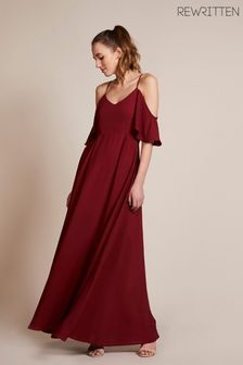 Красный - Платье макси для подружки невесты Rewritten Mykonos (D93652) | €94
