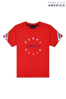 Perry Ellis America T-Shirt, Rot (D93869) | 12 € - 13 €