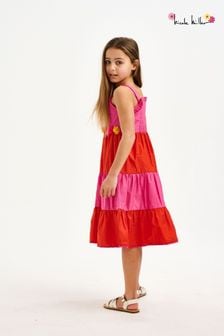 Nicole Miller Red Grenadine Dress (D93886) | 142 zł - 152 zł