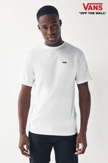 Biały - Vans Mens Left Chest Logo T-shirt (D93895) | 130 zł