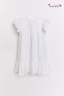 Белое приталенное платье Nicole Miller (D93918) | €30 - €32