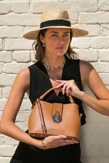 Песочно-коричневый - Серая сумка с длинным ремешком Luella London Elishah (D93943) | €118