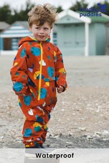 Muddy Puddles Blue Recycled EcoLight Waterproof Puddlesuit (D94338) | €25