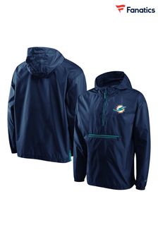 Niebieska lekka kurtka Nike Nfl Fanatics Miami Dolphins z sygnowaniem (D94525) | 380 zł