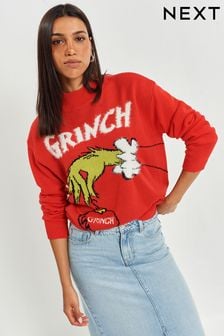 Red The Grinch Licence Christmas Jumper (D94984) | €22.50