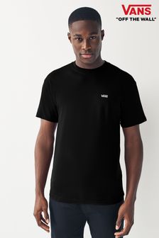 Black - Vans Mens Left Chest Logo T-shirt (D95299) | kr380