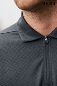 Slate Grey Smart Textured Golf Polo Shirt (D95527) | €11