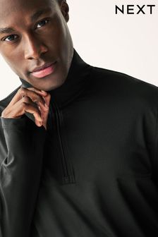 Black Long Sleeve Quarter Zip Training Top (D95538) | €33