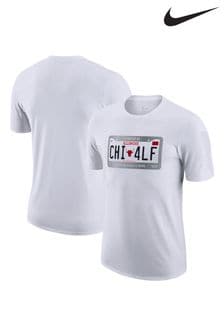 Nike White Fanatics Chicago Bulls Nike License Plate T-Shirt (D95549) | €35