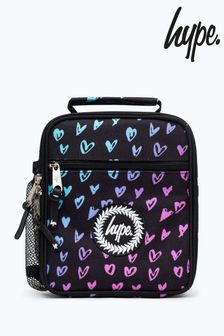 Hype Pink Unisex Scribble Heart Crest Lunchbox
