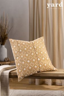Yard Yolk Yellow Helm Geometric Pleated Printed Cushion (D95677) | 31 €