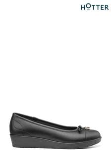 Negru - Hotter Paloma Slip-on Shoes (D95846) | 472 LEI