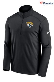 Nike Black NFL Fanatics Jacksonville Jaguars Logo Pacer Half Zip Sweat Top (D95939) | €73