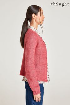 Thought Harlow Strickjacke aus merzerisierter Wolle, Pink (D96119) | 108 €