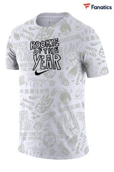 Nike White Fanatics NBA Nike Select Series 2 Courtside ROY T-Shirt (D96281) | kr640