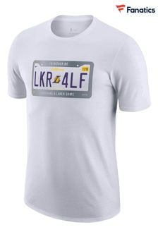 Nike White Fanatics Los Angeles Lakers Nike License Plate T-Shirt (D96342) | kr510