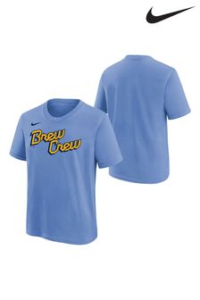 Nike Blue Fanatics Milwaukee Brewers Nike City Connect T-Shirt Youth (D96361) | €29