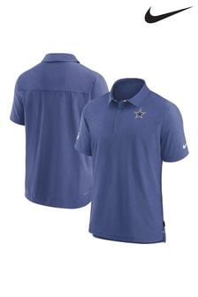 Nike Blue NFL Fanatics Dallas Cowboys Sideline Dri-FIT Coach Short Sleeve Polo (D96621) | 205 zł