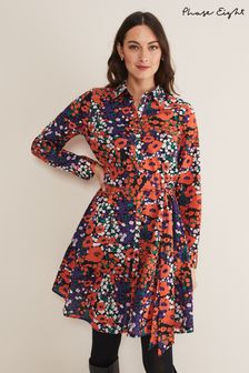 Phase Eight Red Kerri Meadow Floral Cotton Printed Dress (D96758) | €56