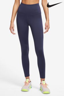 Albastru - Colanți 7/8 cu talie înaltă Nike Therma-fit (D96805) | 328 LEI