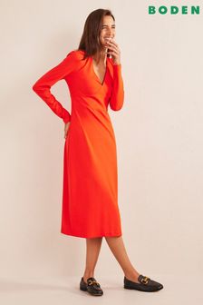 Boden Red Column Jersey Midi Dress (D97049) | 310 zł