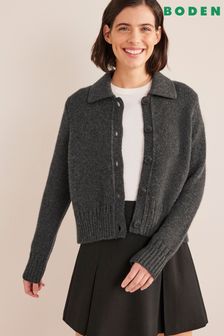 Boden Grey Collared Cashmere Cardigan (D97079) | 400 €