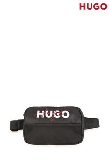 Черная сумка-кошелек на пояс с логотипом Hugo Signature (D97261) | €36