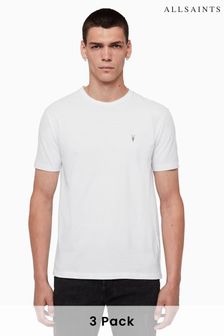 AllSaints White Brace Short Sleeve Crew T-Shirts 3 Pack (D97320) | 606 SAR