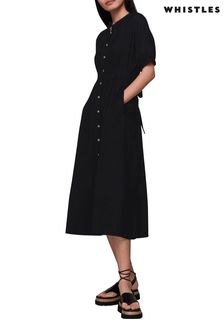 Черное платье миди Whistles Amber (D97326) | €75