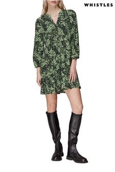 Whistles Green Daisy Meadow Print Dress (D97333) | €70