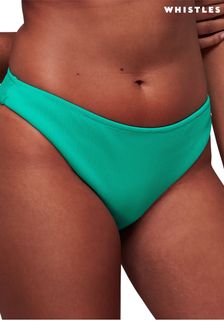 Whistles Green Ribbed Bikini Bottoms (D97372) | €61
