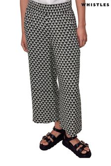 Whistles Black Triangle Checkerboard Trousers (D97391) | €61