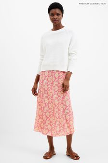 French Connection Pink Cosette Verona Slip Skirt (D97434) | €35