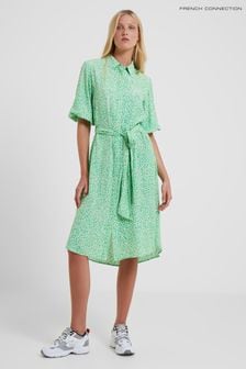 French Connection Green Cadie Delph Drape Shirt Dress (D97465) | 60 €