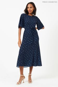 French Connection Blue Cecilia Deplhine Midi Dress (D97476) | €61