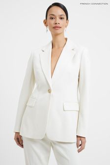French Connection White Whisper Single Breasted Blazer (D97479) | 300 zł