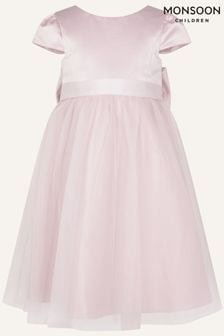 Розовый - Платье для подружки невесты из тюля Monsoon (D97559) | €69 - €76