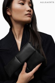 AllSaints Black Quilt Ezra Cross-body Bag (D97696) | AED882