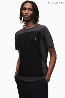 AllSaints Black Lobke Short Sleeve Crew T-Shirt (D97728) | 249 SAR