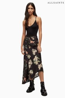 AllSaints Black Luisa Fabia Skirt (D97744) | $221